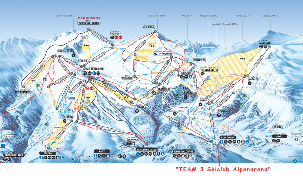 Skiregion Flims-Laax Skiurlaub Skireisen