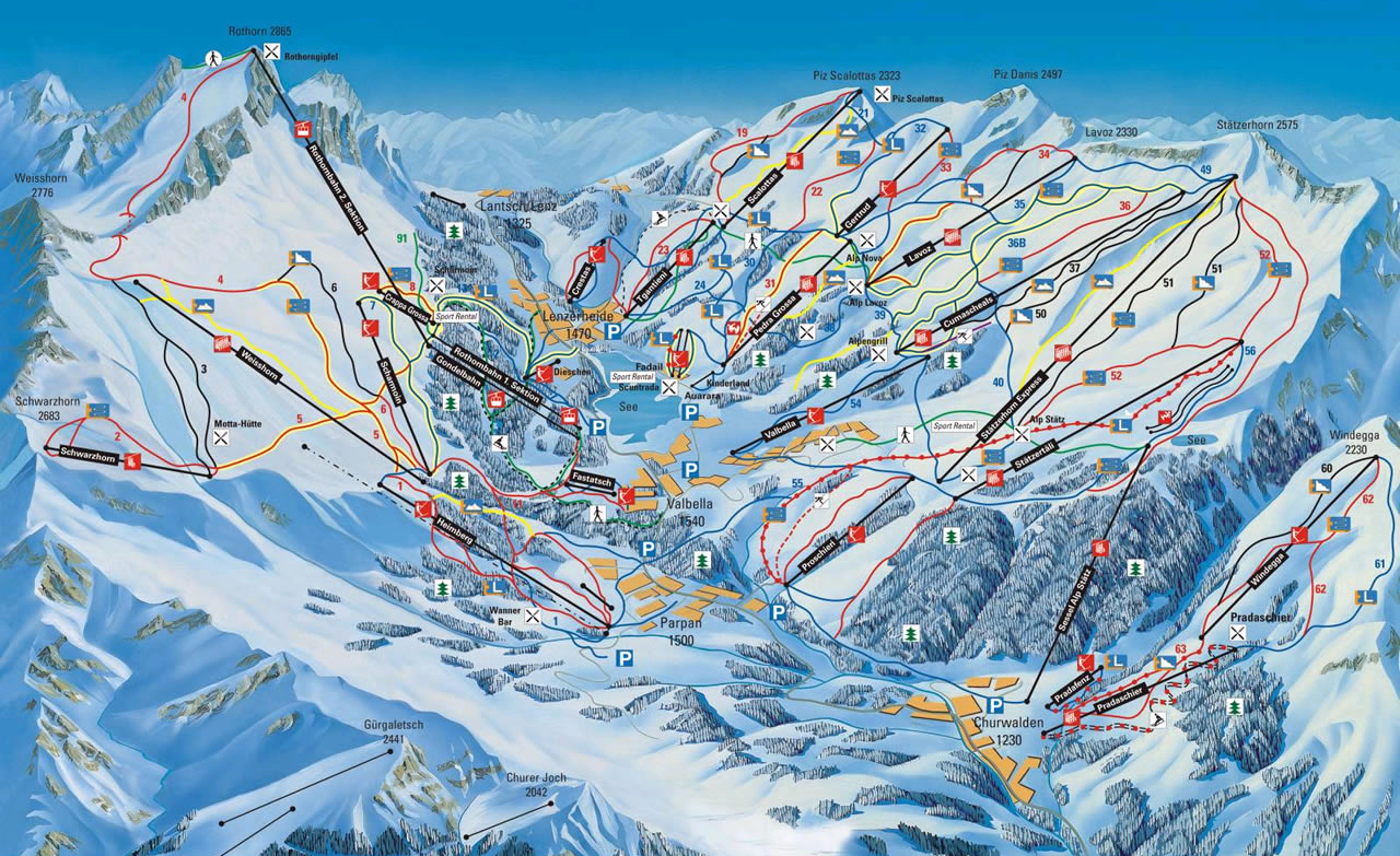 Skiregion Lenzerheide Skiurlaub Skireisen