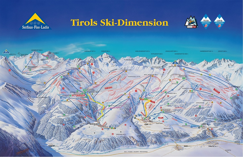Skiregion Serfaus Fiss Ladis Skiurlaub Skireisen